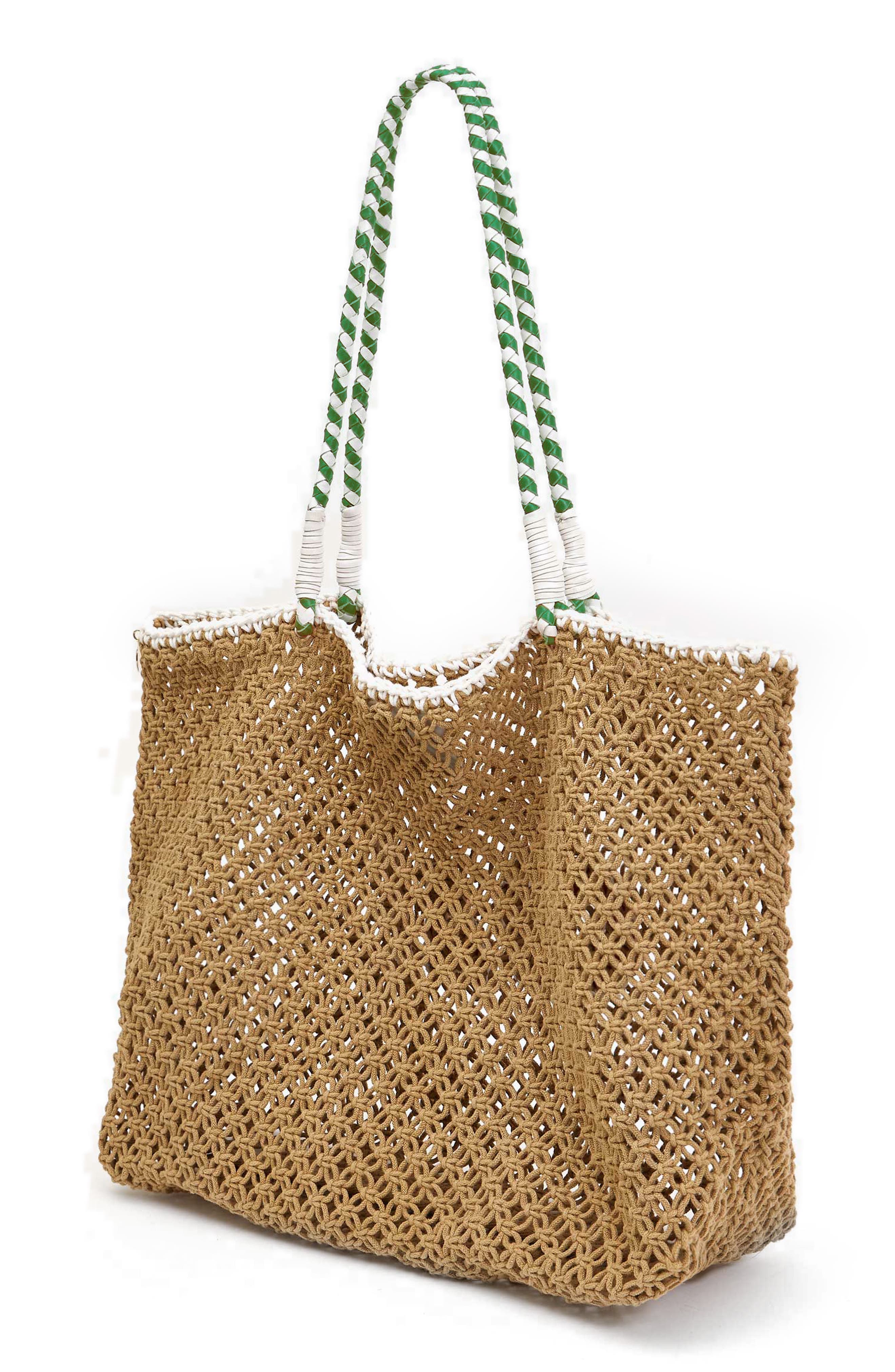 Clare V. L'Été Crochet Tote, Alternate, color, 