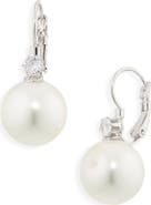 Nordstrom Pearl & Crystal Drop Earrings
