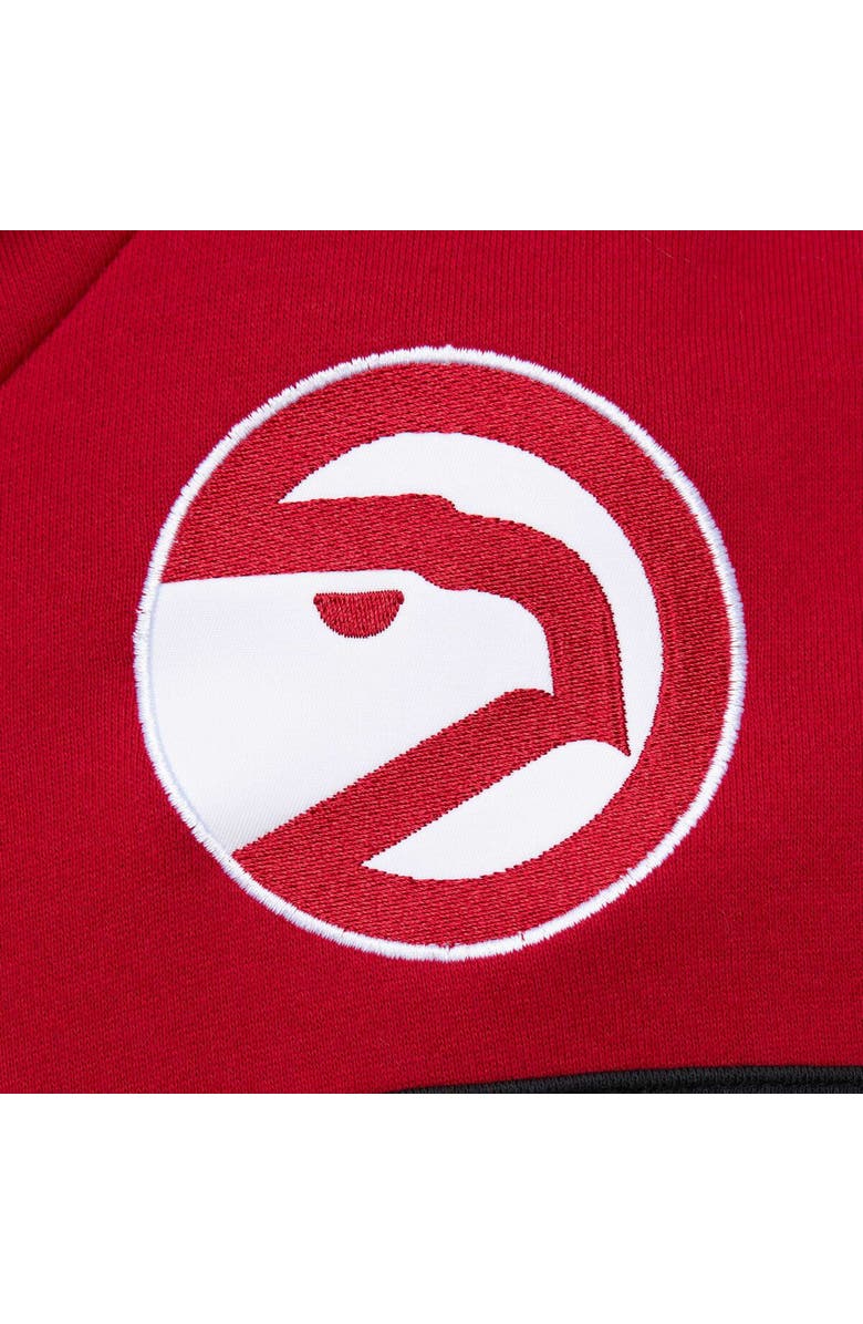 Mitchell & Ness Men's Mitchell & Ness Gold/Red Atlanta Hawks Head Coach Pullover Hoodie, Alternate, color, 