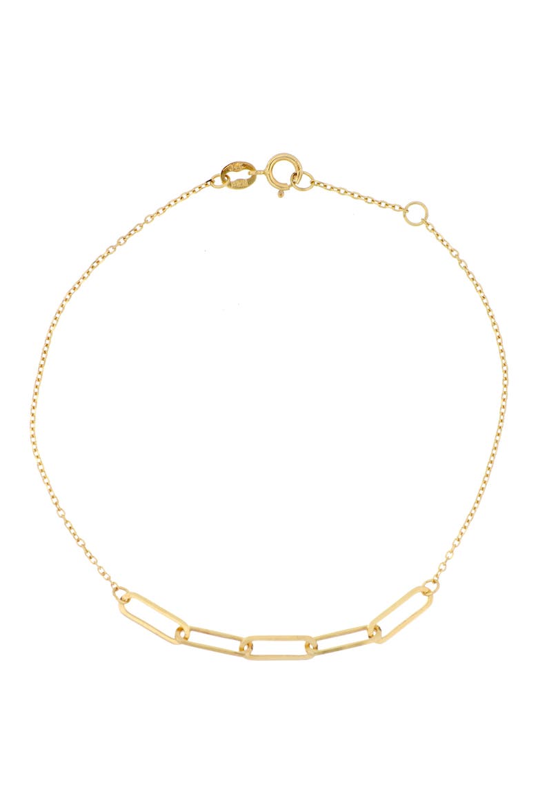 14K Gold Link Bracelet (Nordstrom Exclusive), Main, color, YELLOW GOLD