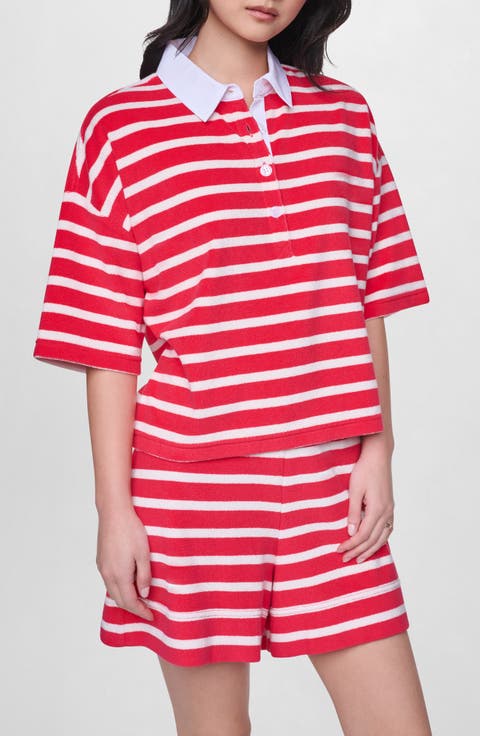 Stripe Terry Polo