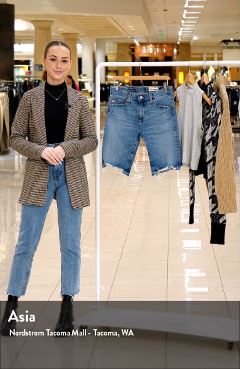 Nikki Ripped Denim Bermuda Shorts, sales video thumbnail