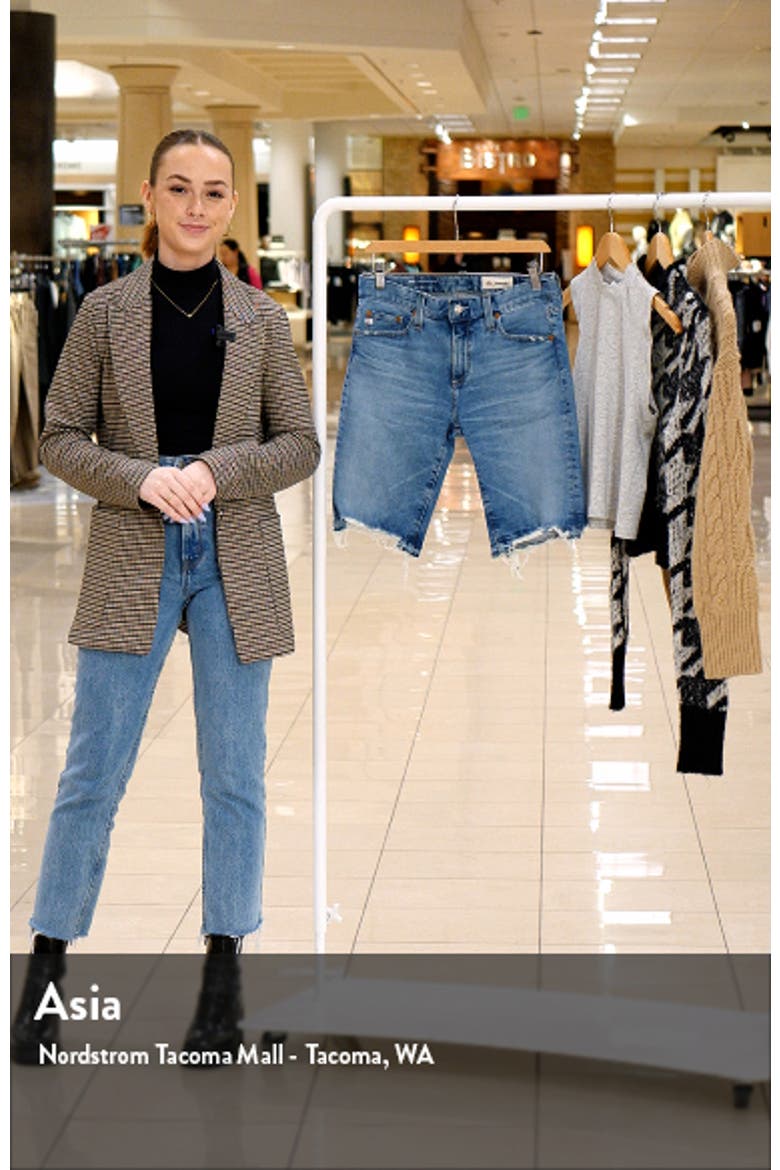 Nikki Ripped Denim Bermuda Shorts video