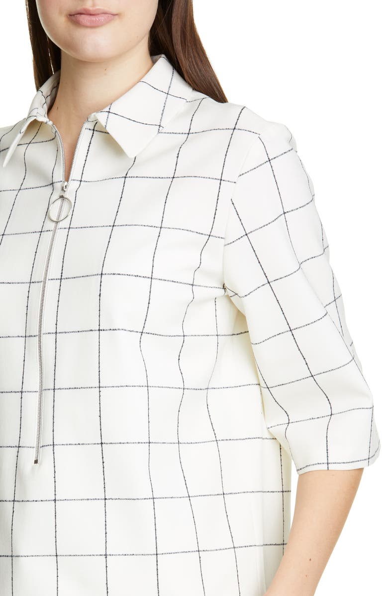 PARTOW Hewitt Half-Zip Check Top, Alternate, color, 