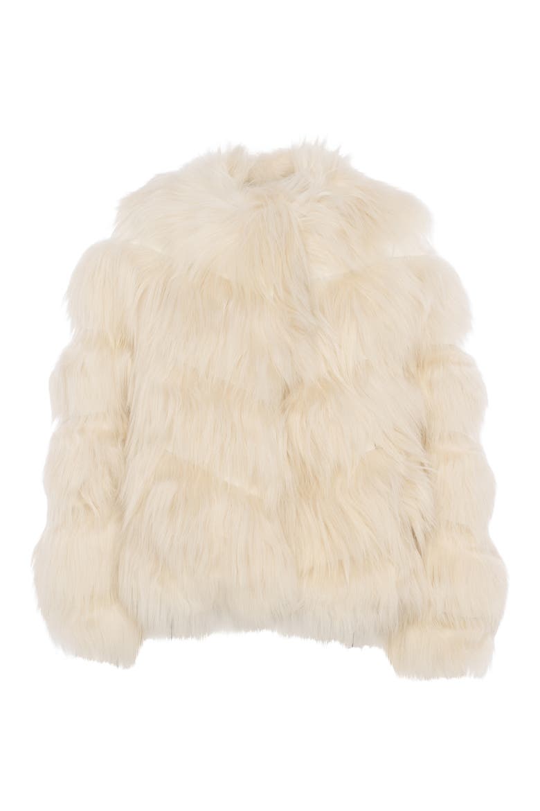 Genuine Shearling Jacket, Alternate, color, BEIGE