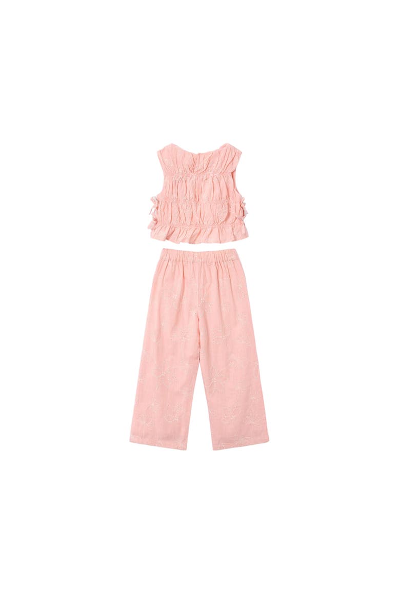 Mayoral Lace Two-Piece Outfit, Alternate, color, Pink