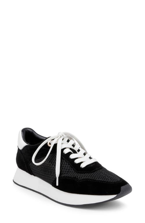 L'agence Deepa Mixed Media Running Sneaker In Black