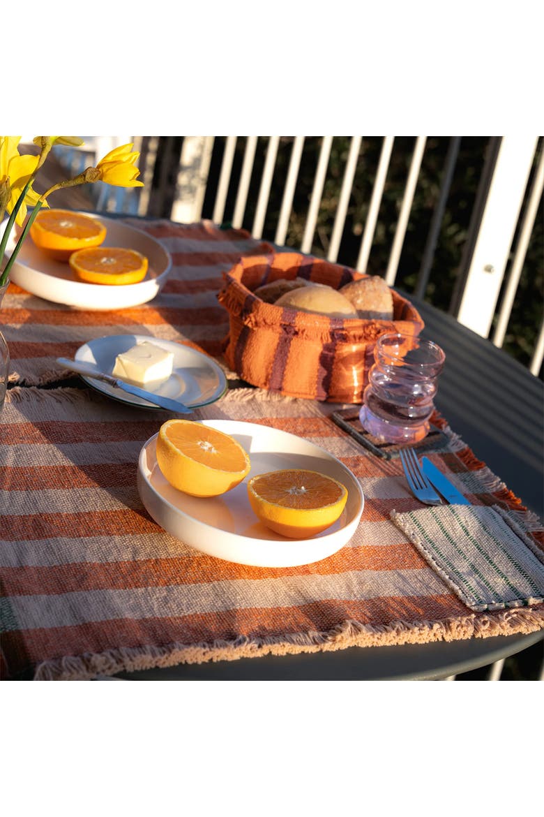 Set of 2 Handloom Placemats, Alternate, color, Rose, Naranja