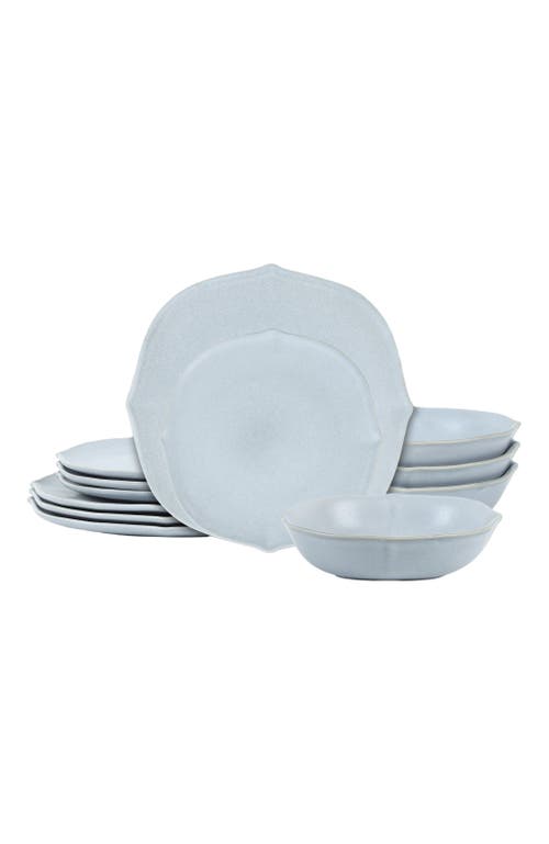 Stone Lain Baskerville Stoneware 12-piece Dinnerware Set In Blue