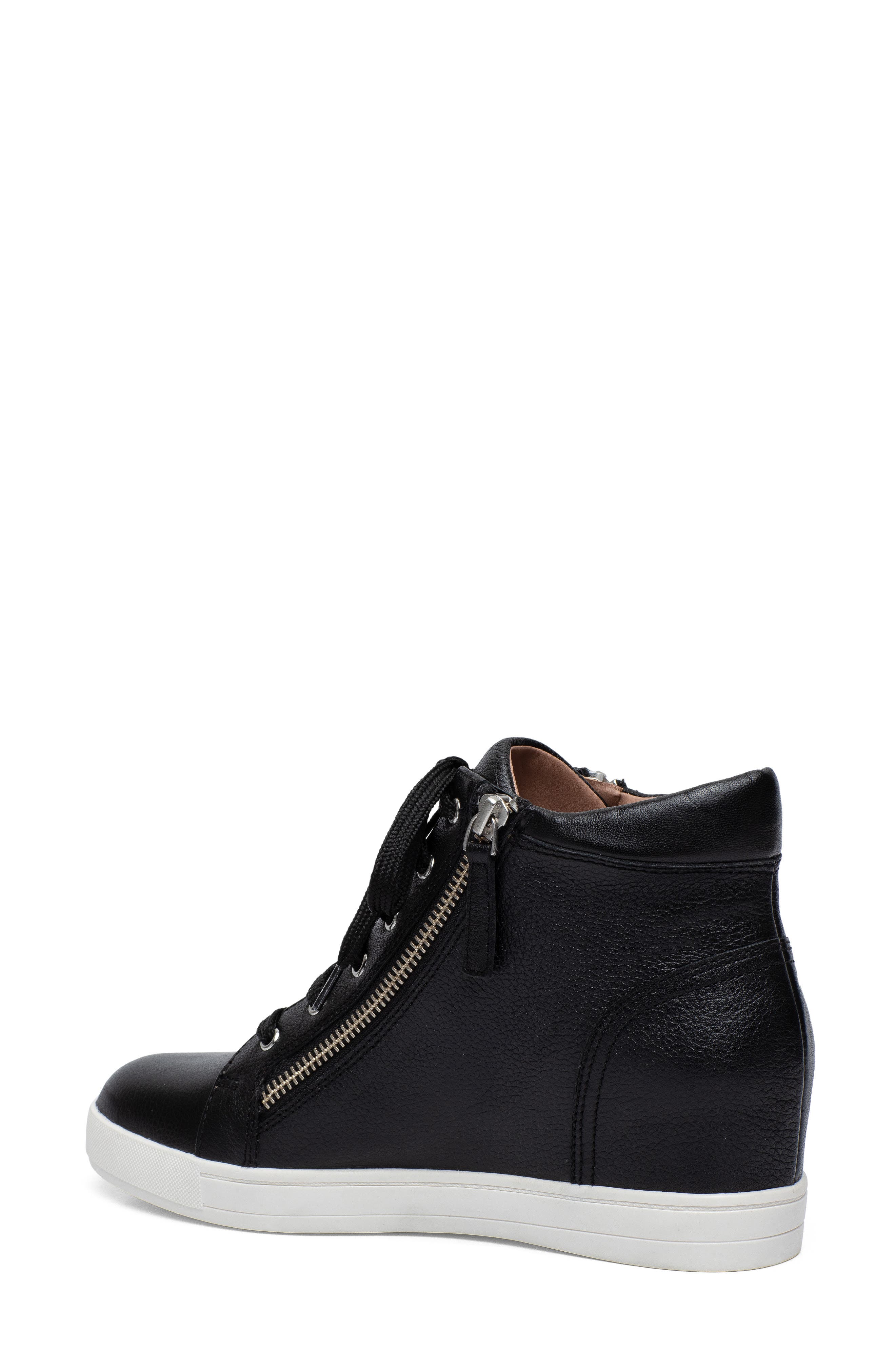 Linea Paolo Gaines Hidden Wedge Sneaker, Alternate, color, Blk Tum