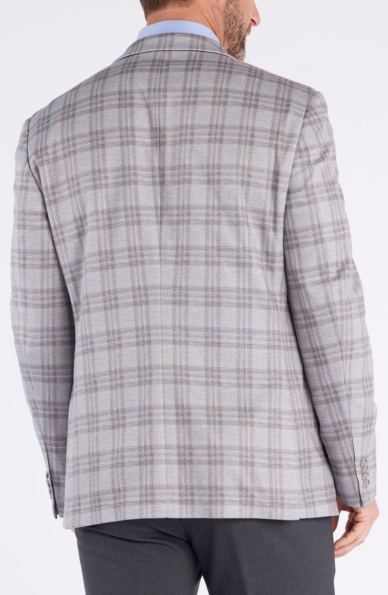 SAVILE ROW CO Plaid Sport Coat, Alternate, color, Grey