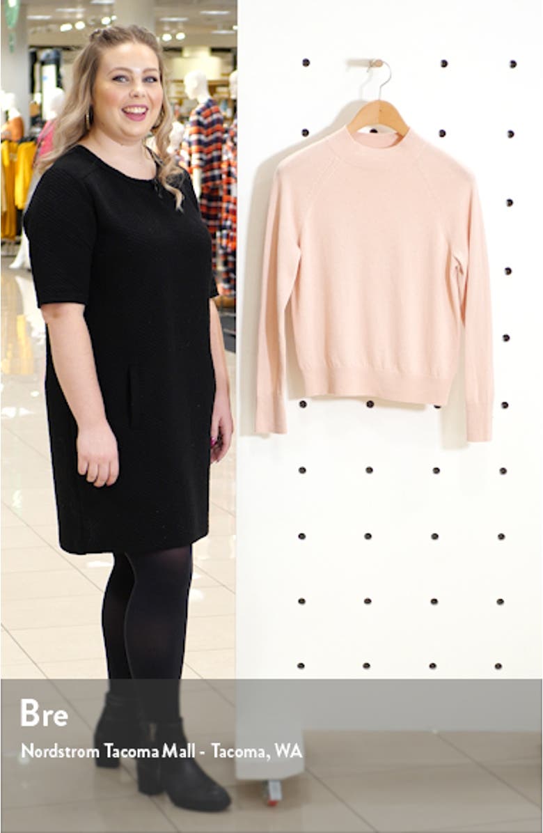 The Cashmere Raglan Mock Neck Sweater, sales video thumbnail