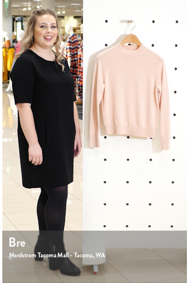The Cashmere Raglan Mock Neck Sweater video