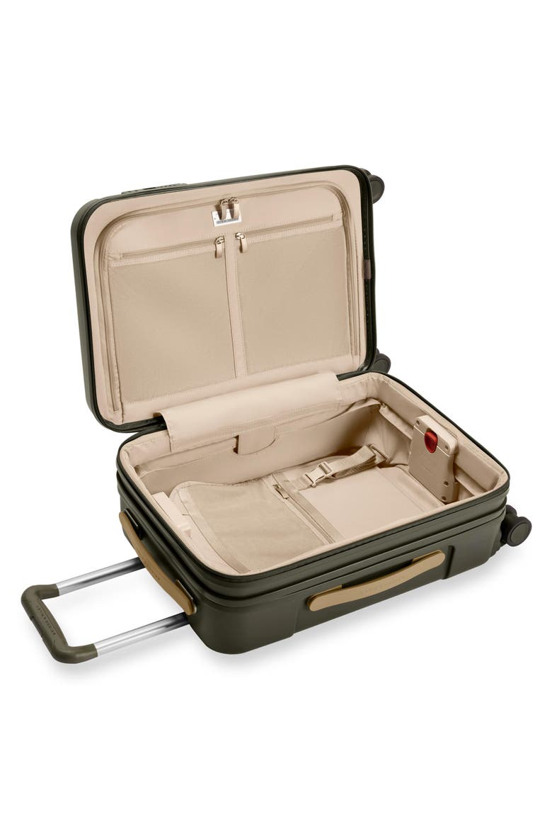 Sympatico Essential 22-Inch Expandable Spinner Carry-On, Alternate, color, OLIVE