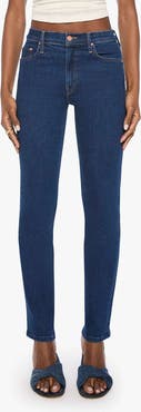 MOTHER The Rider Skimp Mid Rise Slim Straight Leg Jeans