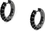 Nadri Crystal Huggie Hoop Earrings