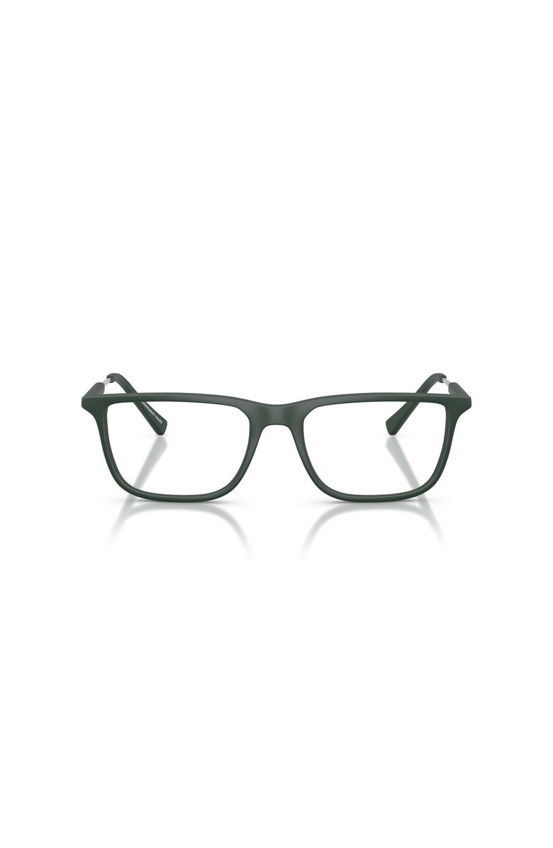 Armani Exchange 54mm Rectangle optical glasses, Alternate, color, Green