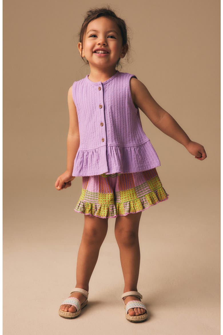 Vest & Shorts Set, Alternate, color, PURPLE