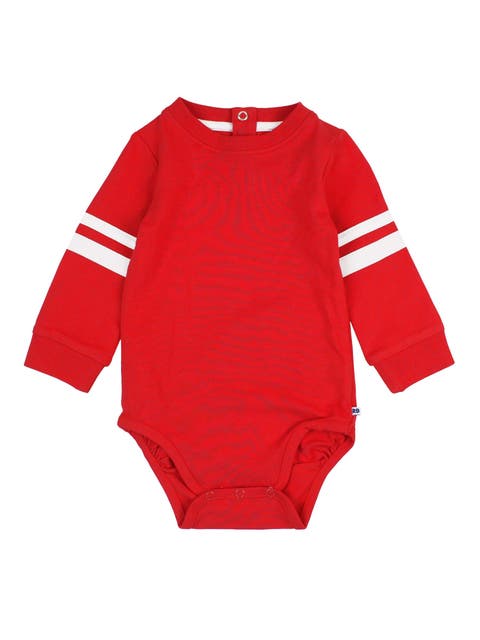 Baby Boys Racing Stripe Long Sleeve Bodysuit