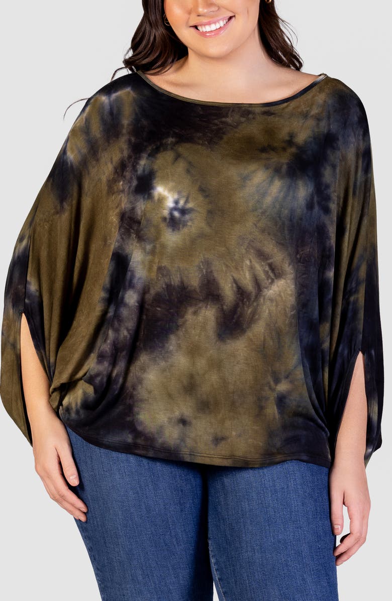 24seven Comfort Apparel Print Relaxed Top, Main, color,