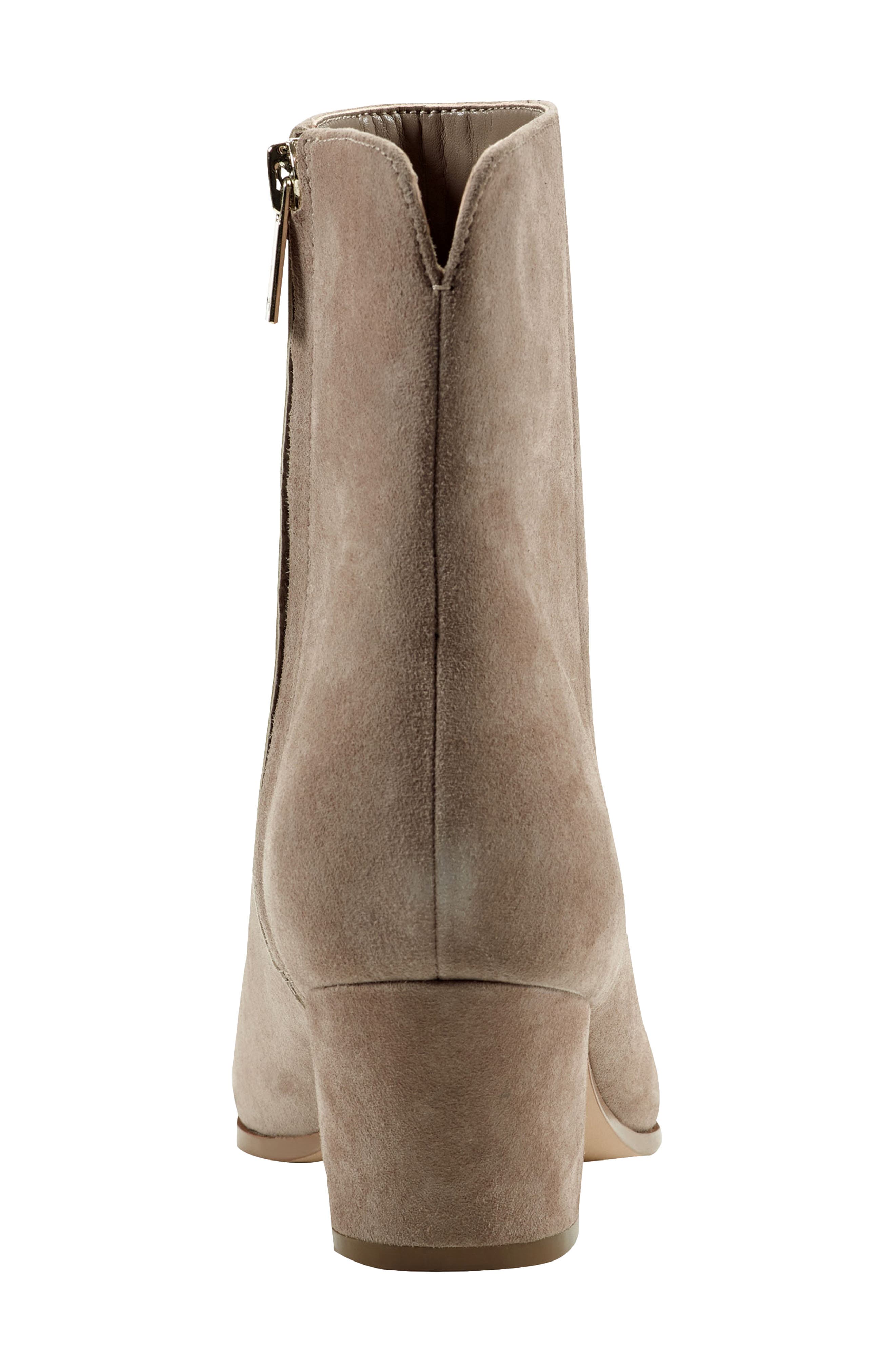 Mavey Pointed Toe Bootie, Alternate, color, TAUPE