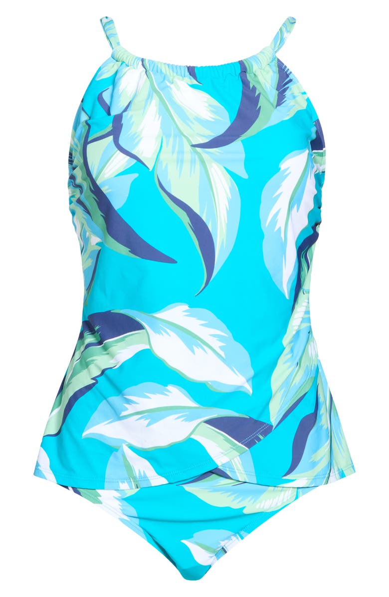 JANTZEN Audrey High Neck Mio Two-Piece Swimsuit, Alternate, color, Jungle Foliage