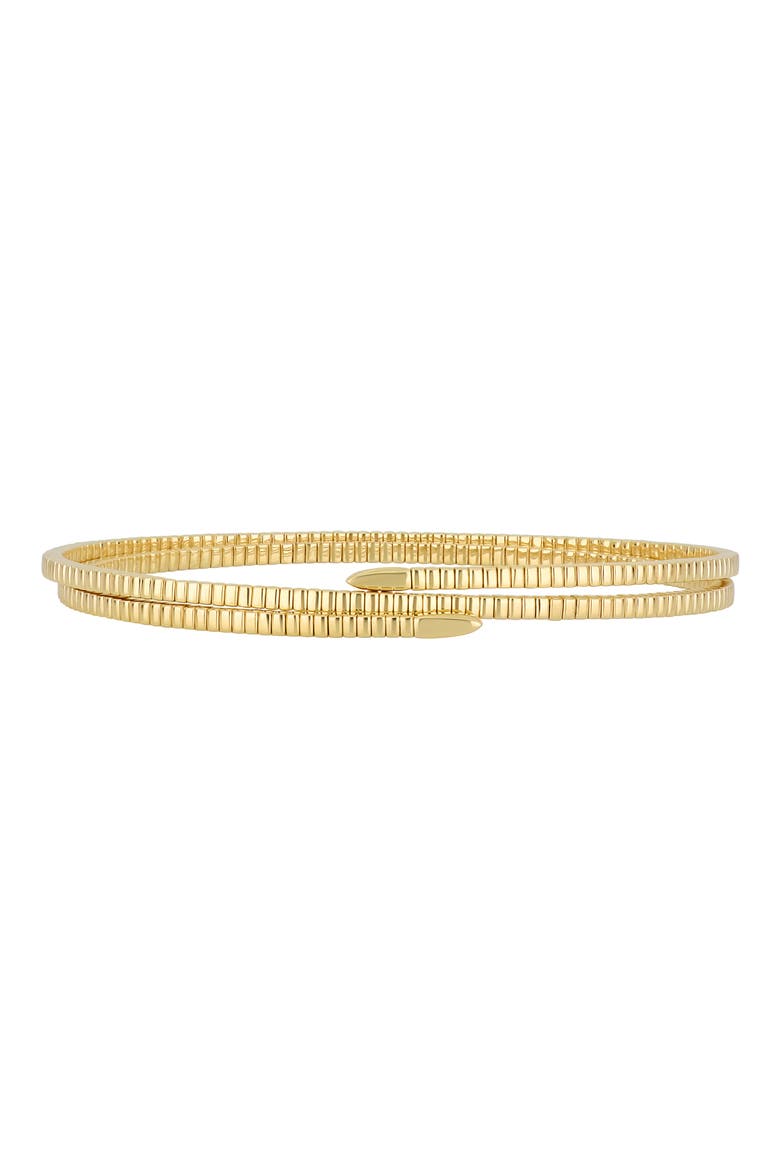 14K Gold Bypass Bangle Bracelet, Main, color, 14K YELLOW GOLD