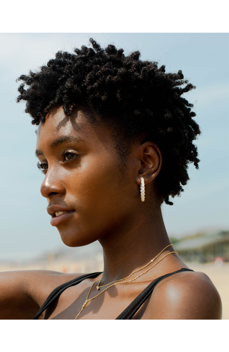 BEN ONI Inside Out CZ Hoop Earrings, Alternate, color, 