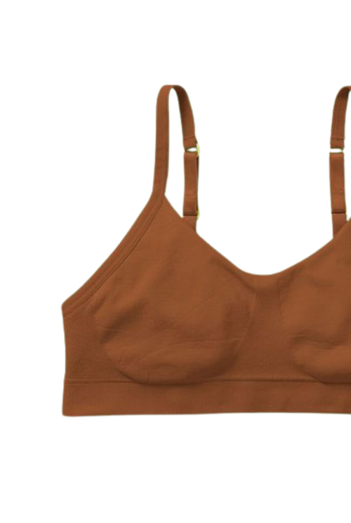 Yellowberry Tulip Seamless Bra In Mocha