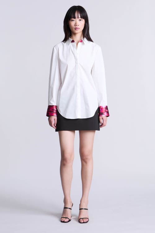 Bcbg Oversize Shirt In White
