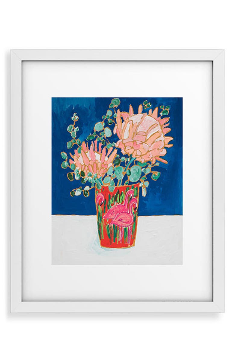 Deny Designs Magical Marrakech Framed Art Print, Main, color, Blue