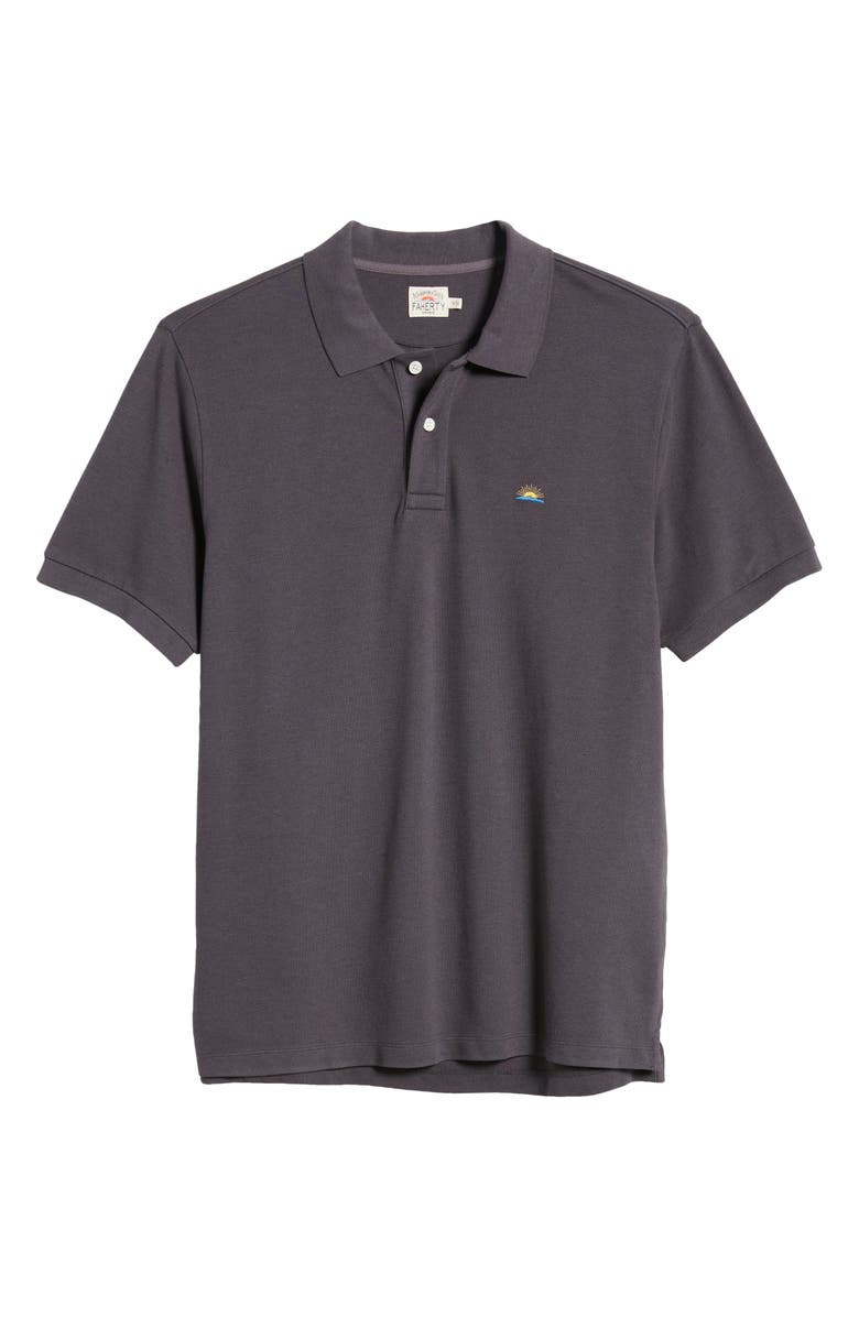 Faherty Sunwashed Piqué Polo Shirt, Alternate, color, 
