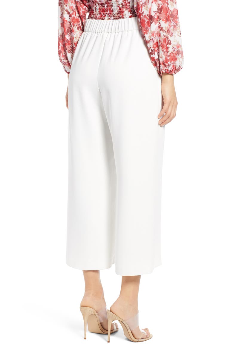 Tyson Wide Leg Crop Pants, Alternate, color, IVORY
