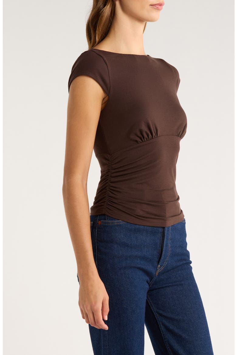 Madelyn Stretch Knit Top, Alternate, color, MOLE