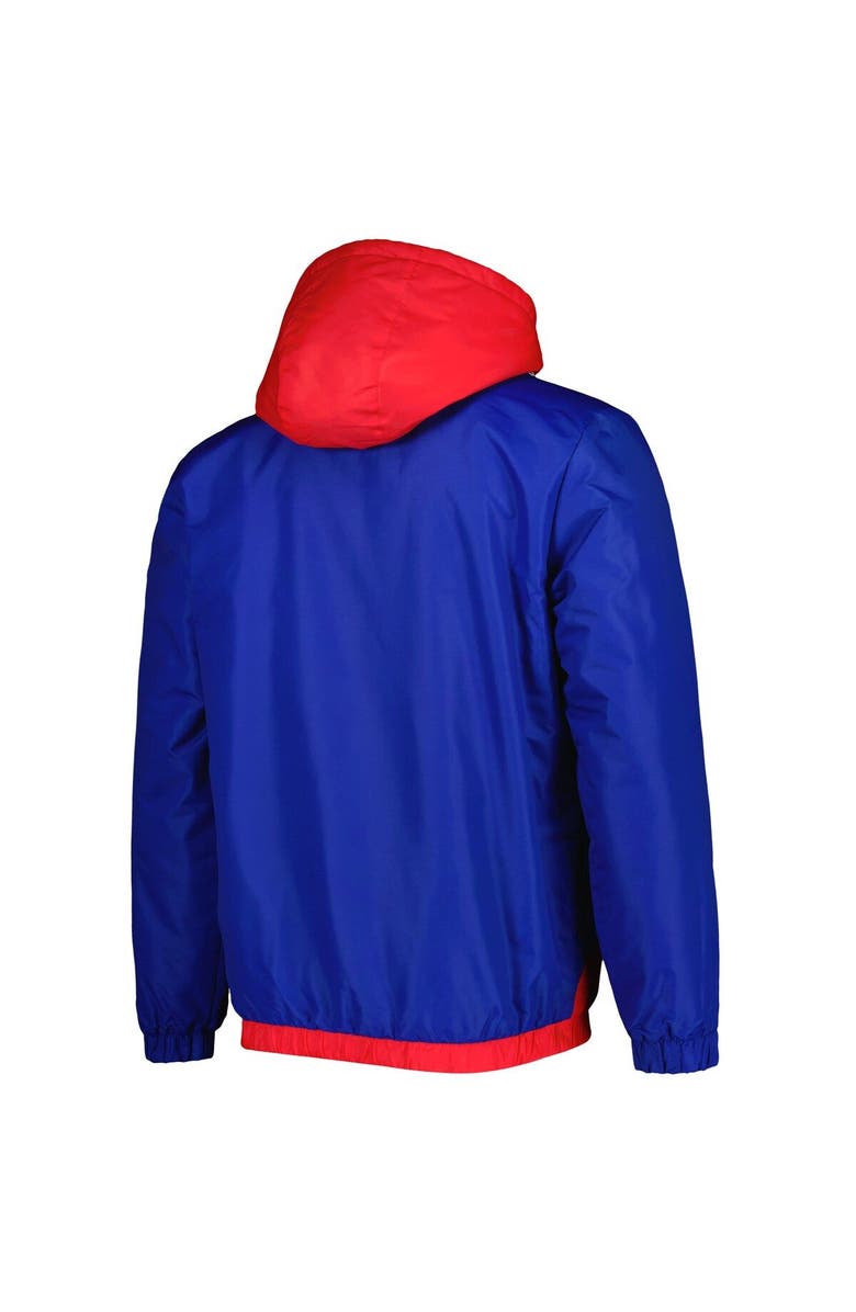 STARTER Men's Starter Royal Philadelphia 76ers The Triple Double Full-Zip Hoodie Jacket, Alternate, color, Royal