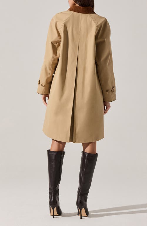 Astr The Label Raiden Swing Coat In Brown