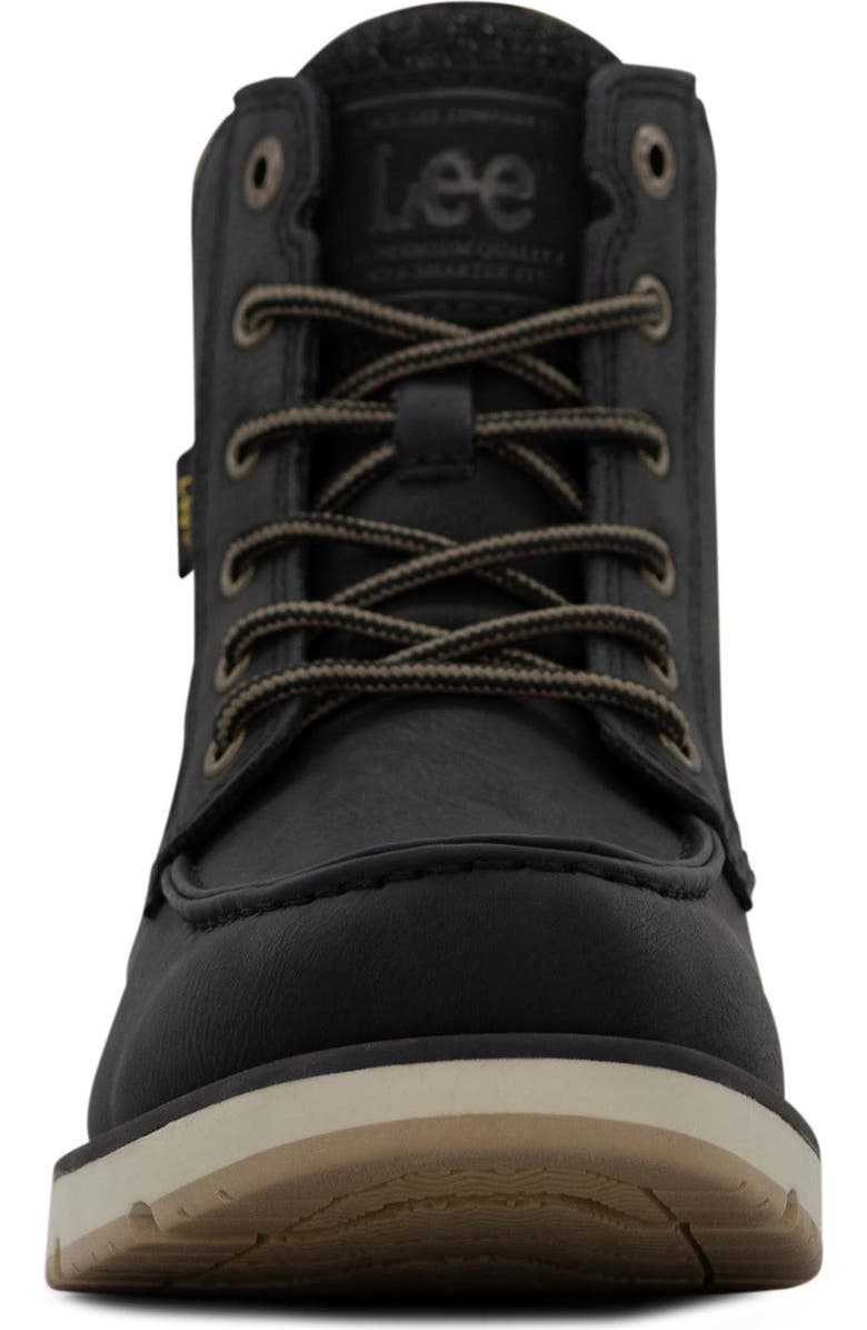 Lee Waylon Lace-Up Boot, Alternate, color, Black/ Driftwood/ Black Denim
