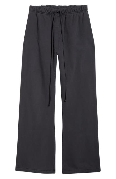 Cotton Fleece Flare Sweatpants