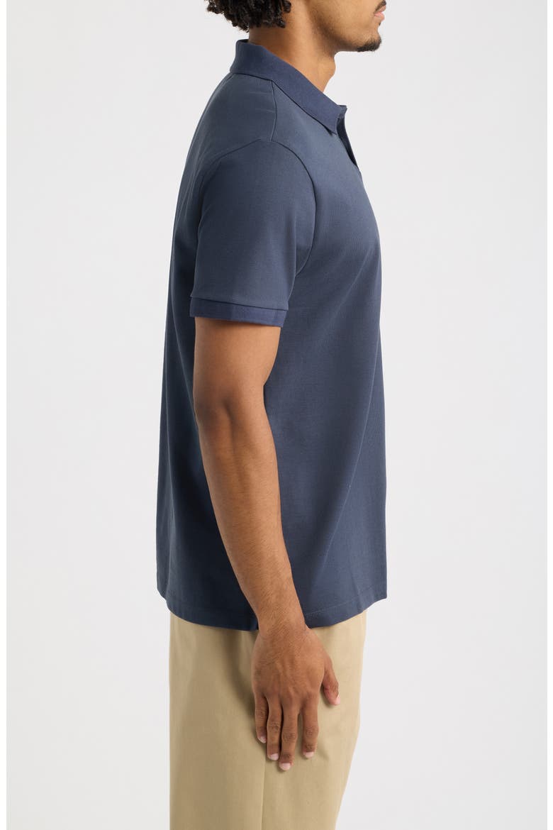 Cotton Polo, Alternate, color, OMBRE BLUE