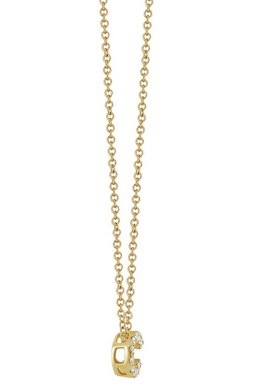 Bony Levy 18k Gold Pavé Diamond Initial Pendant Necklace In 18k Yellow Gold - C