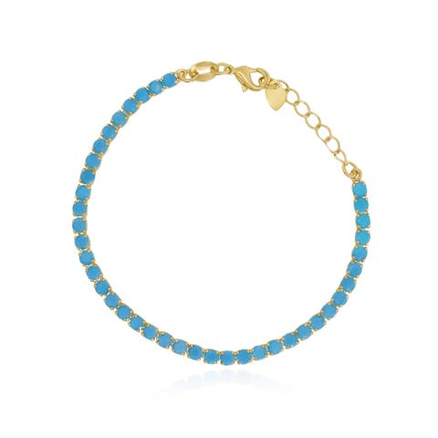 Blue Tennis Bracelet