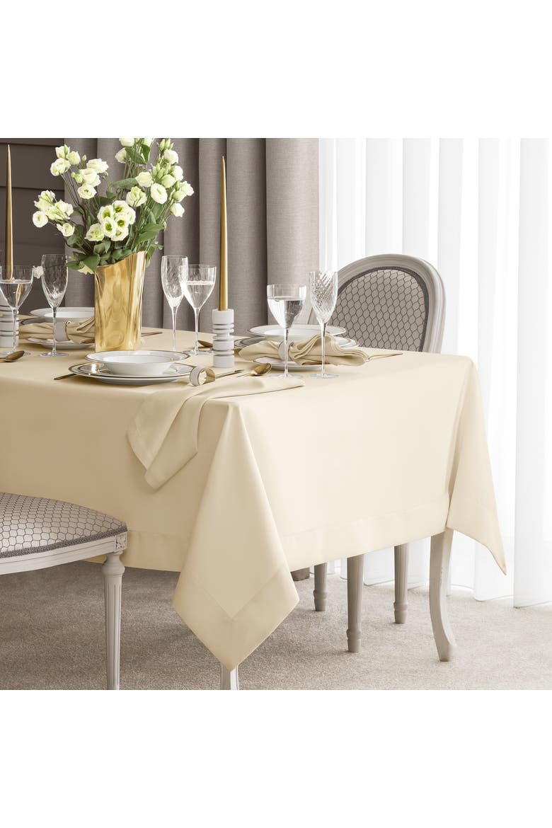 Arrica Tablecloth, Alternate, color, White