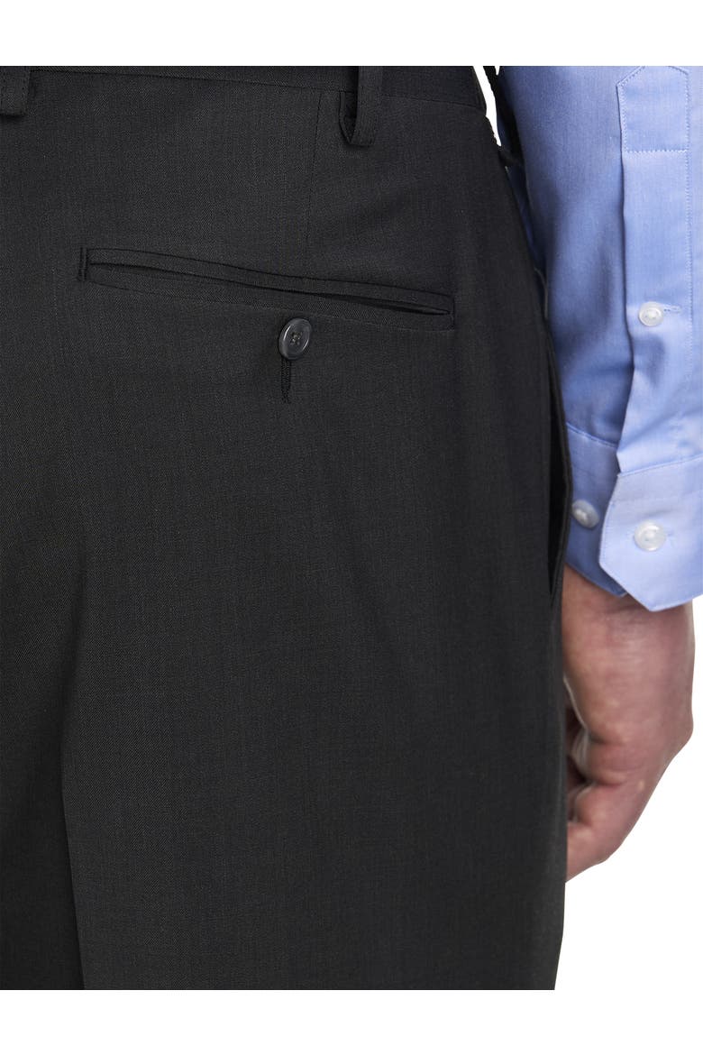 Big & Tall Waist-Relaxer Suit Pants, Alternate, color, CHARCOAL