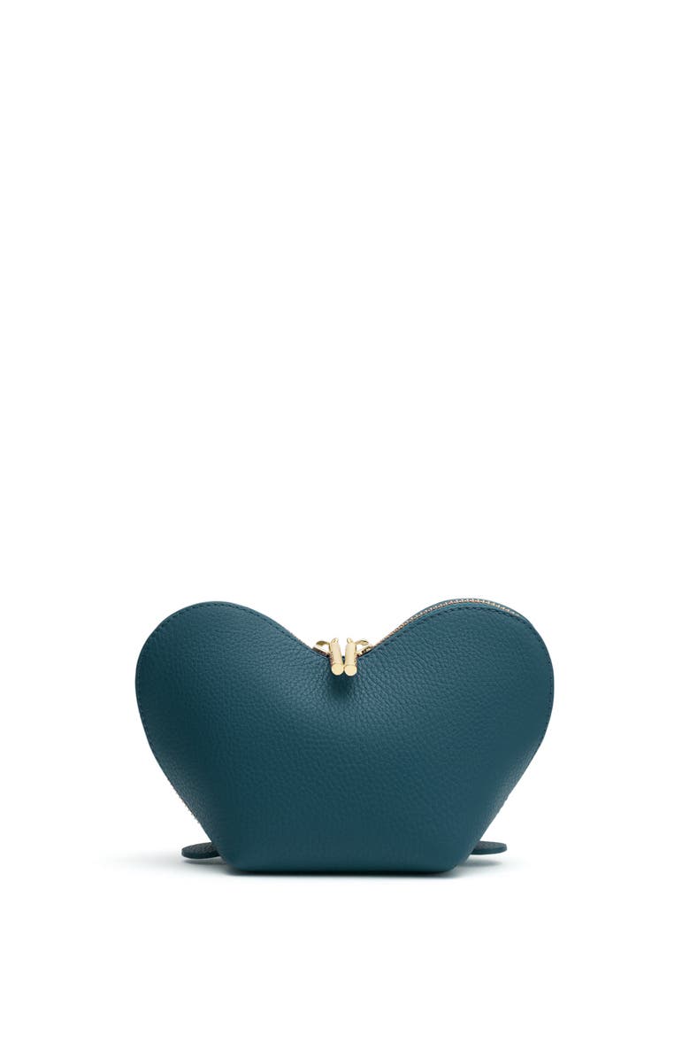 Cuyana Mini Heart Case, Main, color, Deep Ocean