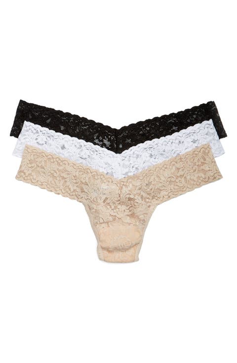 3-Pack Low Rise Thong