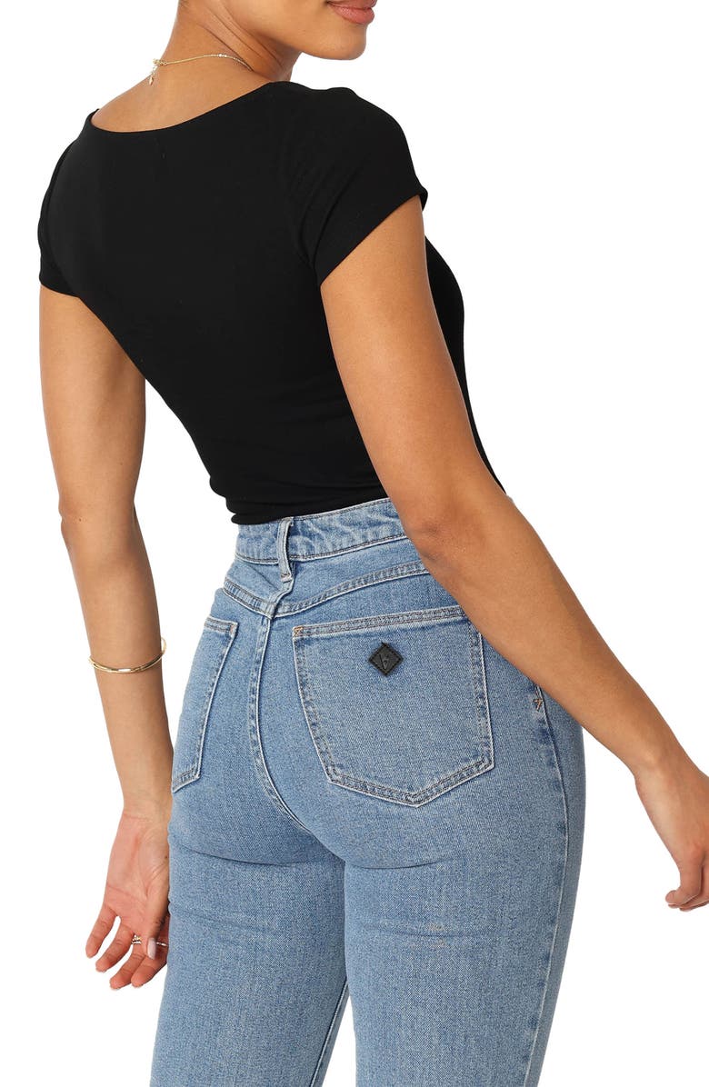 Petal & Pup Natalie Bodysuit, Alternate, color, Black