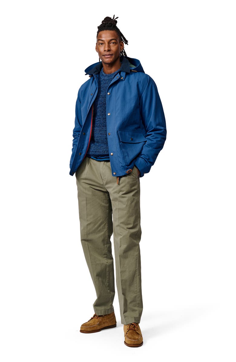 Aubin Eastwood Long Sleeve Hooded Rain Coat, Alternate, color, Blue