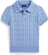 Polo Ralph Lauren Kids' Cabled Cotton Polo Sweater