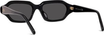 Slim 51mm Rectangular Sunglasses