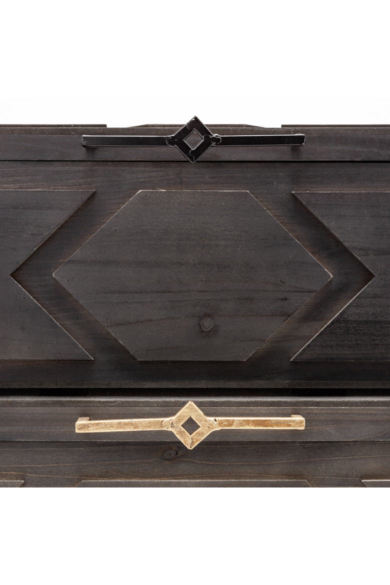 Cassia Set of 2 Wooden Boxes, Alternate, color, Brown